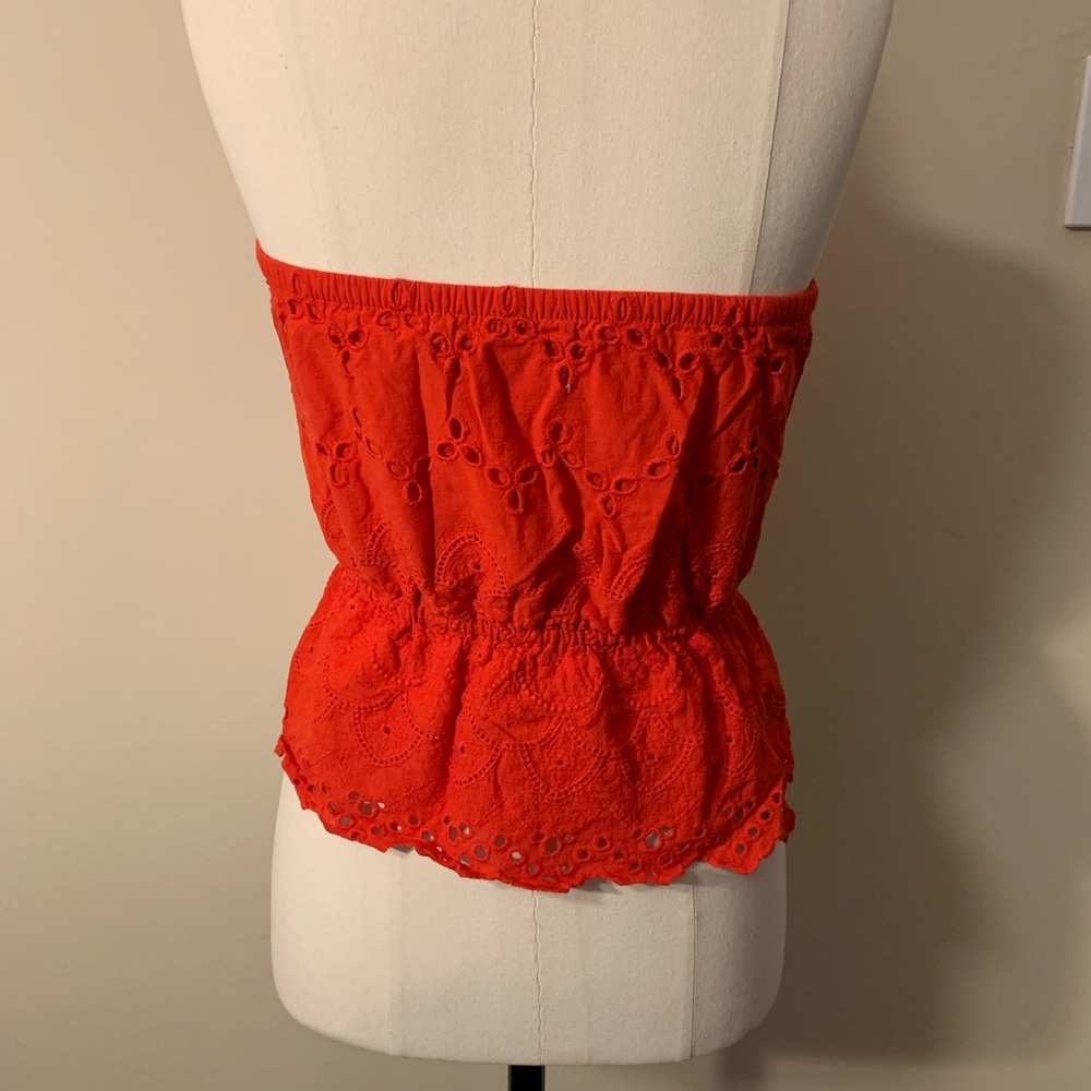 Red Strapless Top NWOT - Picture 2 of 4